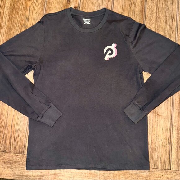 Peloton “Stronger Together” Long Sleeve Tee Dark Gray Size M | 100% Cotton Logo - Picture 2 of 10